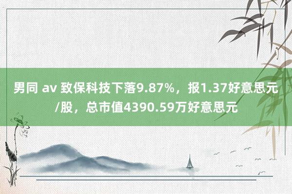 男同 av 致保科技下落9.87%，报1.37好意思元/股，总市值4390.59万好意思元