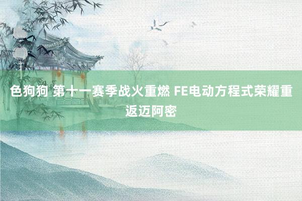 色狗狗 第十一赛季战火重燃 FE电动方程式荣耀重返迈阿密
