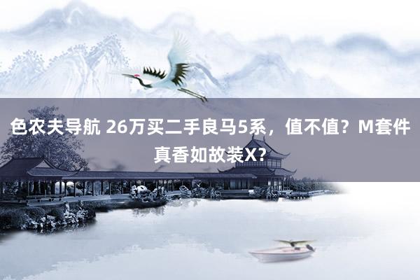 色农夫导航 26万买二手良马5系，值不值？M套件真香如故装X？